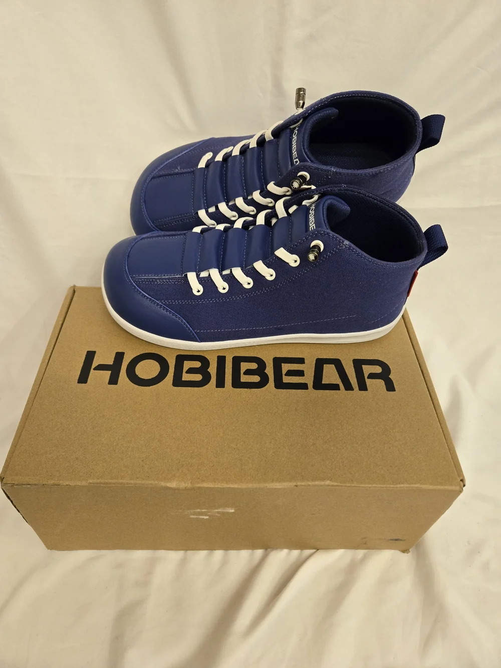 Hobibear Men’s Navy Athletic High-Top Sneakers Size 7.25. Women 9.25 Eur 40